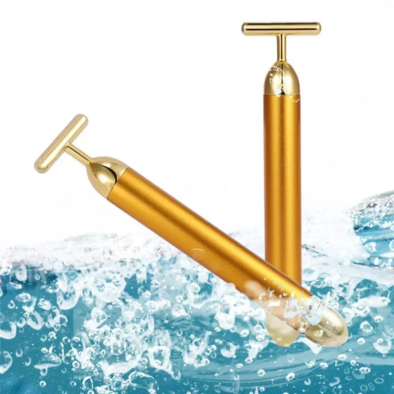 24K Gold Vibrating Facial Massager